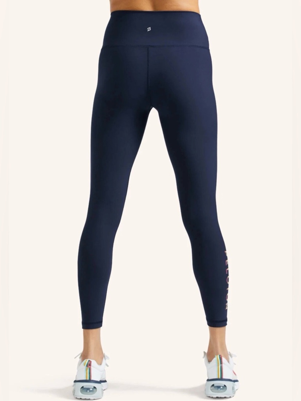PELOTON Navy Blue Cadent High-Rise Ankle Crop Leggings Bike Cycle XXL ~ Like New - Picture 6 of 13
